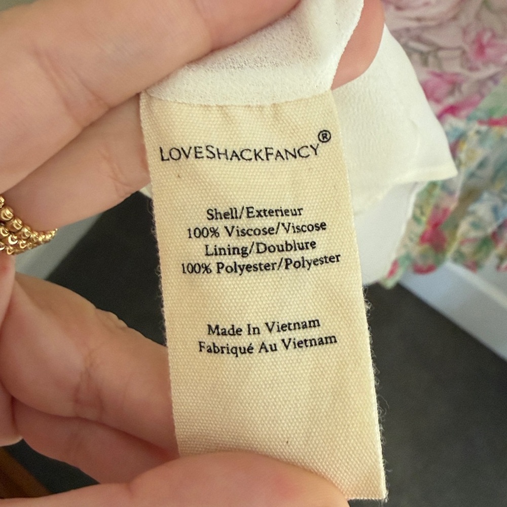 Love Shack Fancy Russ Floral Mini Dress - Picture 7 of 7